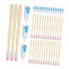 SHOWERORO Disposable Travel Toothbrushes for Convenient with Small Toothpaste Portable Plastic Manual Toothbrushes 100pcs Individually Wrapped for Convenient for Trip and Hotel Use view 1