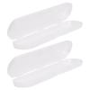 Homoyoyo 2pcs White Plastic Digital Thermometer Storage Boxes Lightweight and Compact Small Toolbox for Organizing and Carrying Thermometers at Home Or Travel view 1