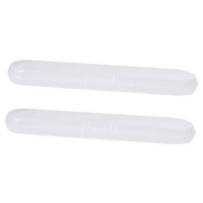 GARVALON Thermometer Lightweight Lid Boxes Plastic 2pcs with Small Storage Use for Digital Thermometer Container, Sturdy and Carry Case for Home and Travel