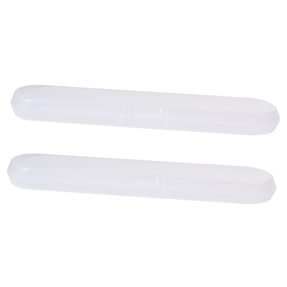 GARVALON Thermometer Lightweight Lid Boxes Plastic 2pcs with Small Storage Use for Digital Thermometer Container, Sturdy and Carry Case for Home and Travel