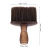 Baluue Mens Beard Brush for Shaving and Facial Cleaning, Brown Glitter Hair Removal Brush, Compact Multifunctional Beard Care Tool for Home Use and Travel view 2