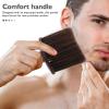 Baluue Mens Beard Brush for Shaving and Facial Cleaning, Brown Glitter Hair Removal Brush, Compact Multifunctional Beard Care Tool for Home Use and Travel view 3