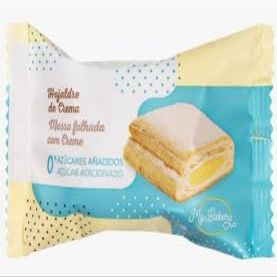 Hacendado Hojaldre Relleno de Crema, Sin Azcar Aadido. Pack de 6
