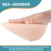 Self Adhesive Fake Boobs Round Shape Silicone Breast Forms, M Cup White For Mastectomy Prosthesis Transgender(J Cup) view 3