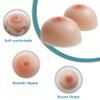 Self Adhesive Fake Boobs Round Shape Silicone Breast Forms, M Cup White For Mastectomy Prosthesis Transgender(J Cup) view 4