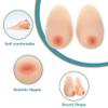 1 Pair Teardrop Silicone Breast Forms, C Cup Nude Mastectomy Prosthesis Fake Boobs For Crossdresser Transgender(Nude,EE Cup) view 4