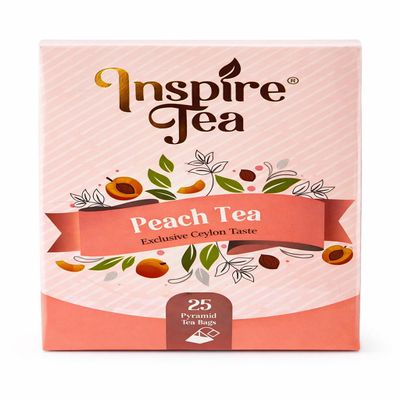 Peach Flavored White Tea 2g x25 Pyramid Tea Bags