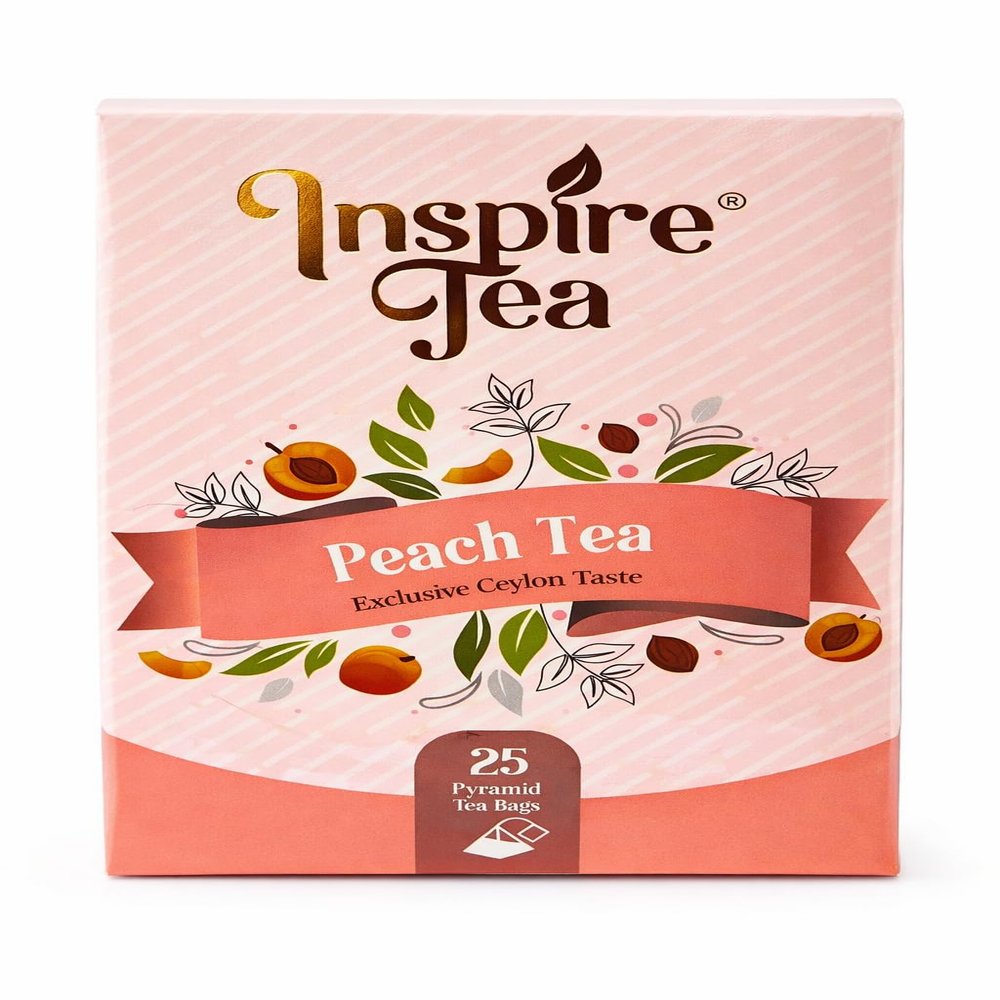Peach Flavored White Tea 2g x25 Pyramid Tea Bags