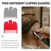 CHICAMPERA Professional Hair Clipper Guards Replacement Set with Positioning Comb, Multi-Function Grooming Trimmer Guides in Gray and Red, Hair Cutting Supplies for Salon and Home Use view 3