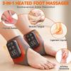 2Pcs Foot Massagers for Pain and Circulation, 3 in 1 Heated Cordless Foot Massager with 3 Modes, Rechargeable Ankle Heel Massager for Plantar Fasciitis Relief view 4