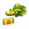 Assorted Fruit Jelly Sweets Collection Jelly Blocks, Fruit Bites, Watermelon & Strawberry Sandwich, Jelly Filled Pizza -Vld (1000g, Lemon and Lime Fruit Bites) view 1