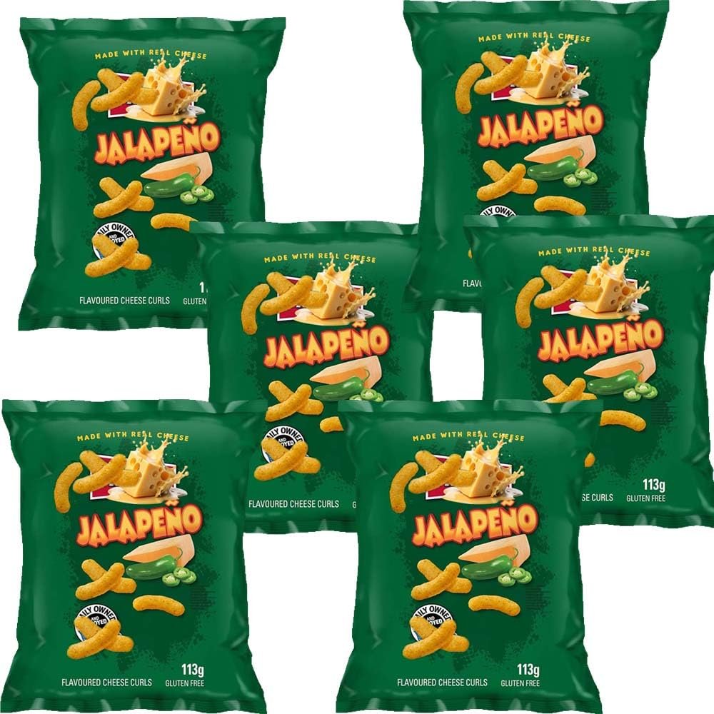 Cheese Selection Snacks Spicy Jalapeno, Buffalo Blue & Carolina Reaper | Bold Flavour Gourmet Pack - hrs (6 x Pack, Jalapeno Cheese)