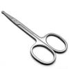 Round Safety Scissors|Professional Facial Hair Scissors Solid Stainless Steel Round Safety for Eyebrows Eyelashes Nose Hair Ear Mustache Trimming view 1