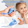 Pencil Grips - Comfortable Secure Grips, Non-Slip Silicone Finger Guides with Left-Handed Design | Grip Holder for Preschool, Small, Kids, Adults, Special Needs view 2