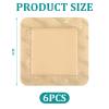 10 Pcs Silicone Foam Dressing, 55cm Waterproof Silicone Dressings for Wounds, Absorbent Breathable Padded Foam Dressing for Wound Care view 2