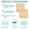10 Pcs Silicone Foam Dressing, 55cm Waterproof Silicone Dressings for Wounds, Absorbent Breathable Padded Foam Dressing for Wound Care view 3