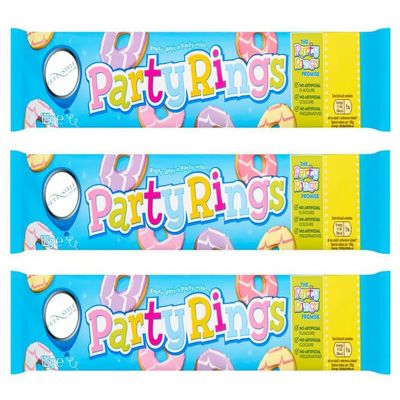 3x 125g GetInStyle Shop Party Rings