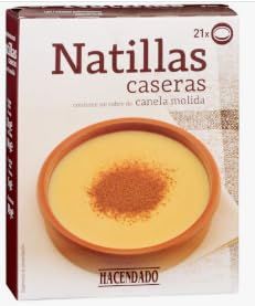Hacendado Natillas Caseras Preparado en Polvo con Canela Molida, 21 Raciones, 80g