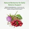Berberine 50% + Milk Thistle Extract Capsules | Berberis Aristata & Silymarin 80% | Standardized Botanical Herbal Supplement | 60 Vegetarian Capsules | Plant Based Formula | Pack of 2 view 4