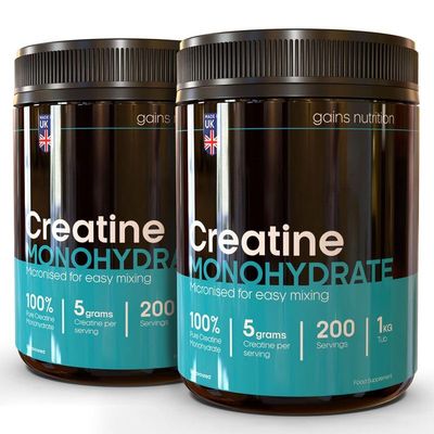 Creatine Monohydrate Powder, 100% Pure, Unflavoured (400 Servings)
