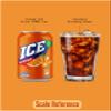 ICE Orange Sparkling Soft Drink Cans, Orange Flavour Carbonated Beverage, Multipack of 24 Cans, 330ml Each, Fizzy Soft Drink for Home, Parties, Events and Everyday Refreshment - By MegaAisle view 4