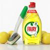 Fairy Liquid Lemon, 320ml, with Dishmatic Dish Brush Starter Kit Complete Washing Up Solution for Kitchens, Dish Cleaning, Powerful Grease Removal for Pots, Pans, Plates & Glasses view 1