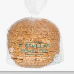 Pan 5 Semillas Cortado, Sliced 5 Seeds Bread, 500g, Pack of 3