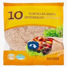 Tortillas 100% Integrales, Whole Wheat Flour Tortillas, 10 Count, 360g. Pack de 3