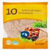 Tortillas 100% Integrales, Whole Wheat Flour Tortillas, 10 Count, 360g. Pack de 3 view 1