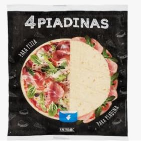 4 Piadinas Italian Flatbread, Traditional Style, Pack of 3