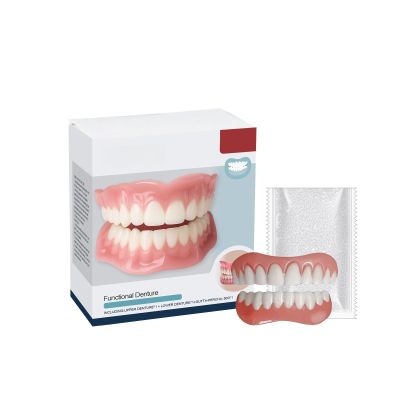 Instant Smile Enhancer Denture Kit - Natural Teeth Cover for Missing & Gaps, Comfortable Fit, Easy Application Cosmetic Solution