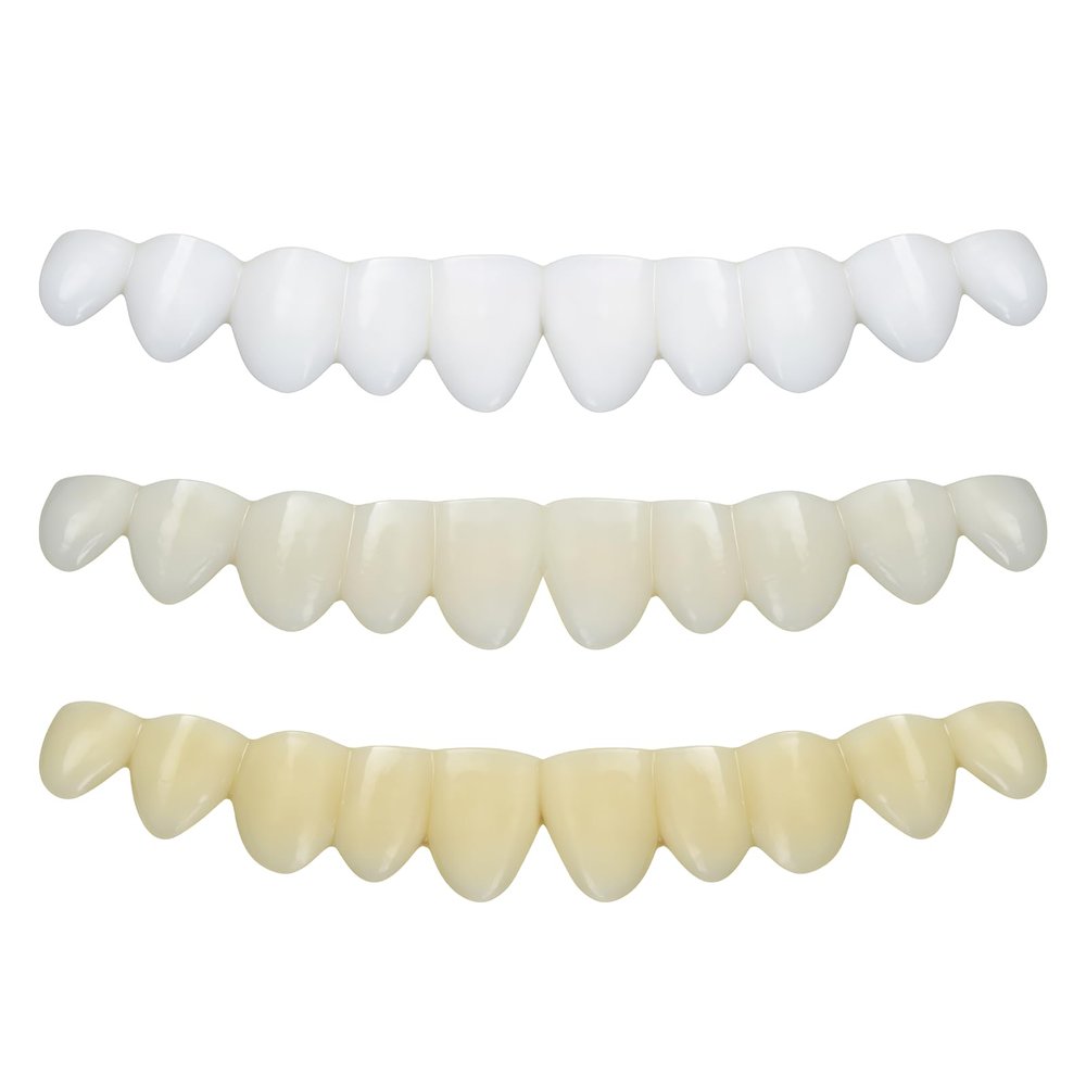 AOVNA 3pcs Temporary Tooth Filling Repair Kit Tooth Repair Beads Natural Color and Shape Tooth Cap Crown Easy Solution Denture Repair Kit for Broken Missing Teeth