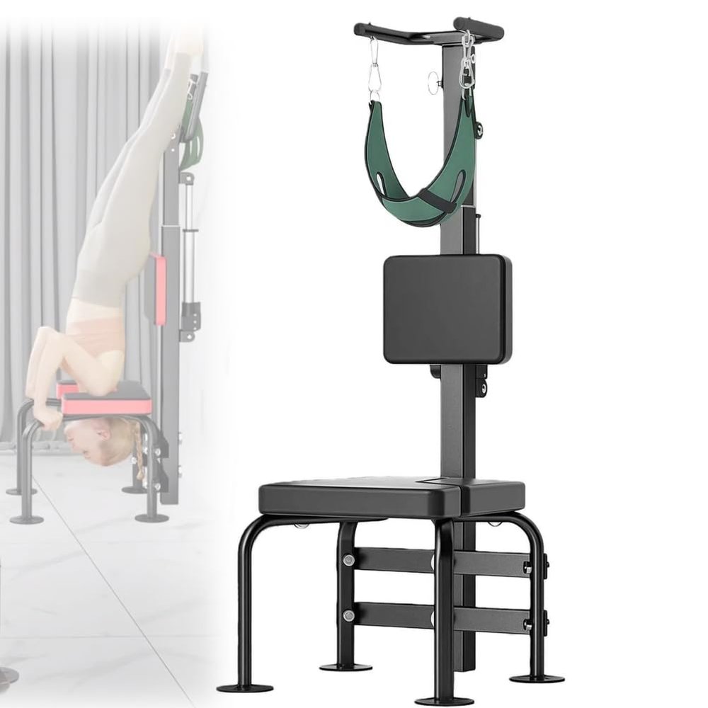 Adjustable Cervical Traction Device for Neck and Back Pain Relief, Home Rehabilitation Stretching Equipment