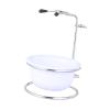 2 set of Shaving Bowl Stainless Steel Smooth Shave Soap Cup for Husband Boyfriend Men white view 4