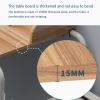 Adjustable Overbed Table with Wheels, Portable Rolling Bed Desk for Laptop and Meals, Height Adjustable for Home, Hospital and Nursing Use (Wood NO BAFFLE_120*45CM/47 * 18IN) view 3