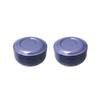2 set of Stainless Steel Shaving Bowl with Lid Shaving Mug for Grandfather Father Men Blue, 110x65mm view 1