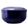 2 set of Stainless Steel Shaving Bowl with Lid Shaving Mug for Grandfather Father Men Blue, 110x65mm view 3