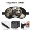 Lying Tiger Sleep Mask for Side Sleeper Blackout Eye Mask for Sleeping Blindfold 3D Sleeping Mask for Men Women Soft Breathable Eye Cover for Meditation Light Blocking Travel view 3