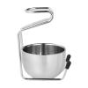 5 set of Shaving Bowl Stainless Steel Metal Soap Mug Bowl for Father Husband Birthday With stand view 2