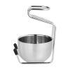 5 set of Shaving Bowl Stainless Steel Metal Soap Mug Bowl for Father Husband Birthday With stand view 3