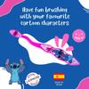 Disney Stitch Little Teeth Whitening Toothbrush for Kids with Protection Cap, Soft Bristles, Non-Slip Handle for Children Aged 3-12 Years Old | BPA-Free & Non-Toxic Manual Toothbrush - Pack of 2 view 2