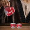 Teapot Set with Tea Strainer Tea Cups, Shockproof view 3