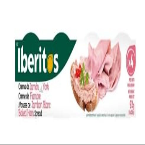 Iberitos Spanish York Ham Spread (Jamn York) - 6 x 4-Pack Bundle (24 Single Servings) - Smooth & Creamy Ham Pt - No Fridge Needed