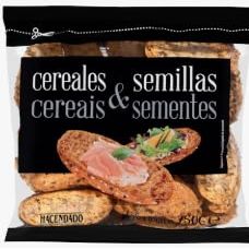 Toasted Bread Rolls with Cereals and Seeds, 250g, Pack of 4