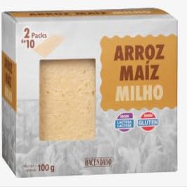 Tostadas de Arroz y Maz, Rice and Corn Cakes, 100g, Pack de 4