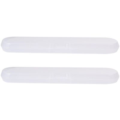 Lurrose 2pcs White Plastic Thermometer Storage Box Sturdy Thermometer Protection Case with Good Workmanship for Organizing and Carrying Your Digital