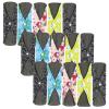 15 Pack Reusable Sanitary Towels Pads 4 Layer Washable Pads Made of Natural Cotton Leak Proof Menstrual Pads 18x25.5cm Comfortable and Breathable Postpartum Nursing Nappy for All Women (15pcs) view 1