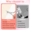 ElevateTech Eyebrow Scissors for Women Men Silver Shaping Scissors Lash ScissorsProfessional Stainless Steel Small Shears for Men and Women for Eyebrows Mustache Beard Hair Ear Nose view 3