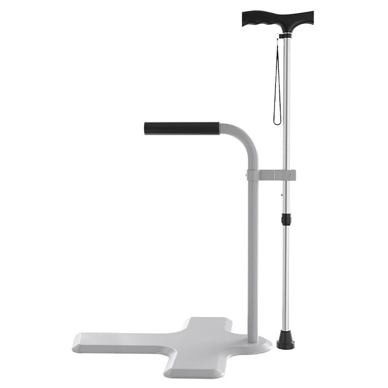 GarveeHome Stand Assist Aid for Elderly with Cane, Height Adjustable Standing Assist Devices, Safety Grab Bar for Couch or Chair, Daily Living Aid Rail for Seniors, Disabled and Handicap Users