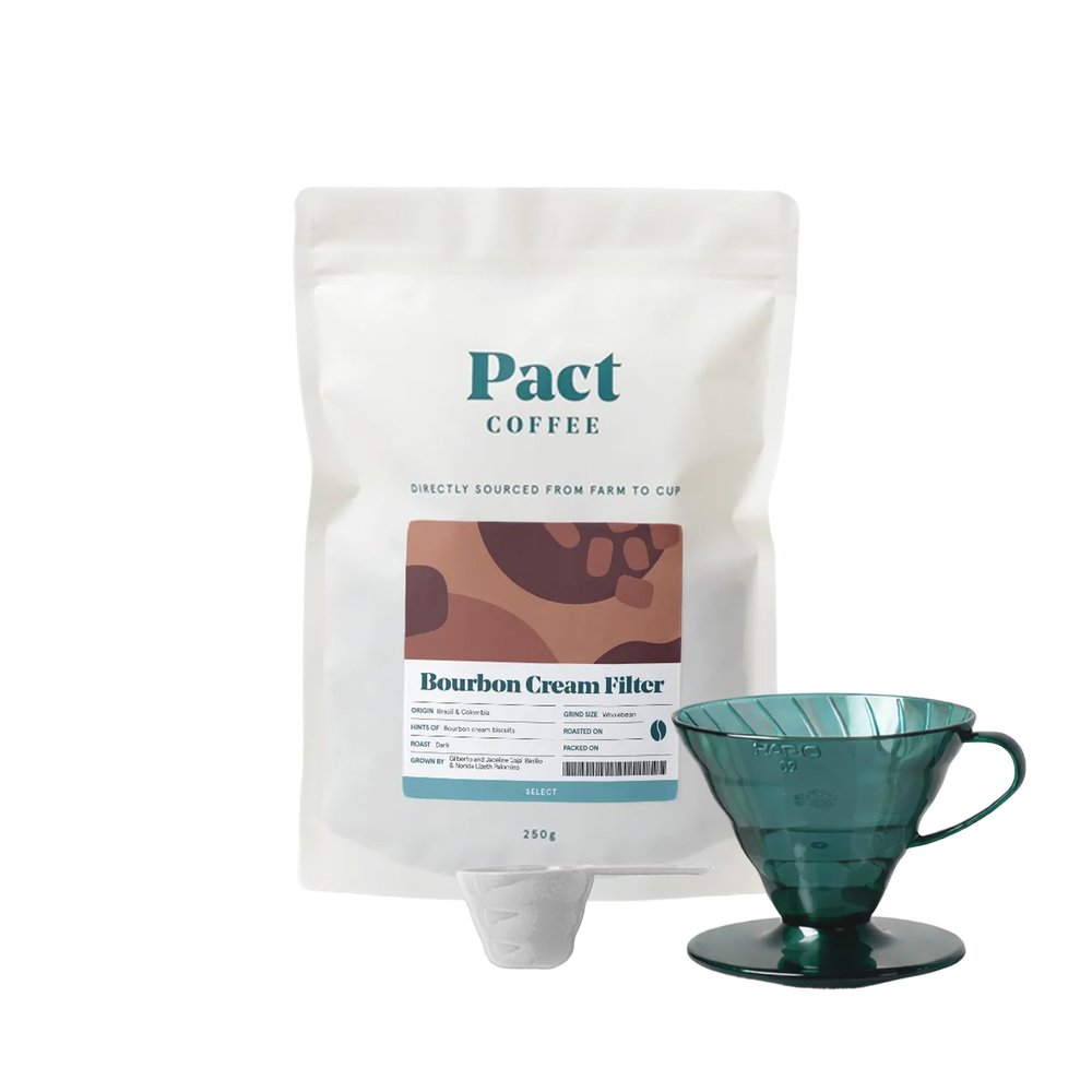 Pact Coffee Starter Kit, Bourbon Cream, 250g, Wholebean